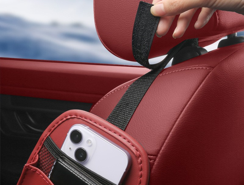 Car Tissue Box for Seat Side Storage and Organization